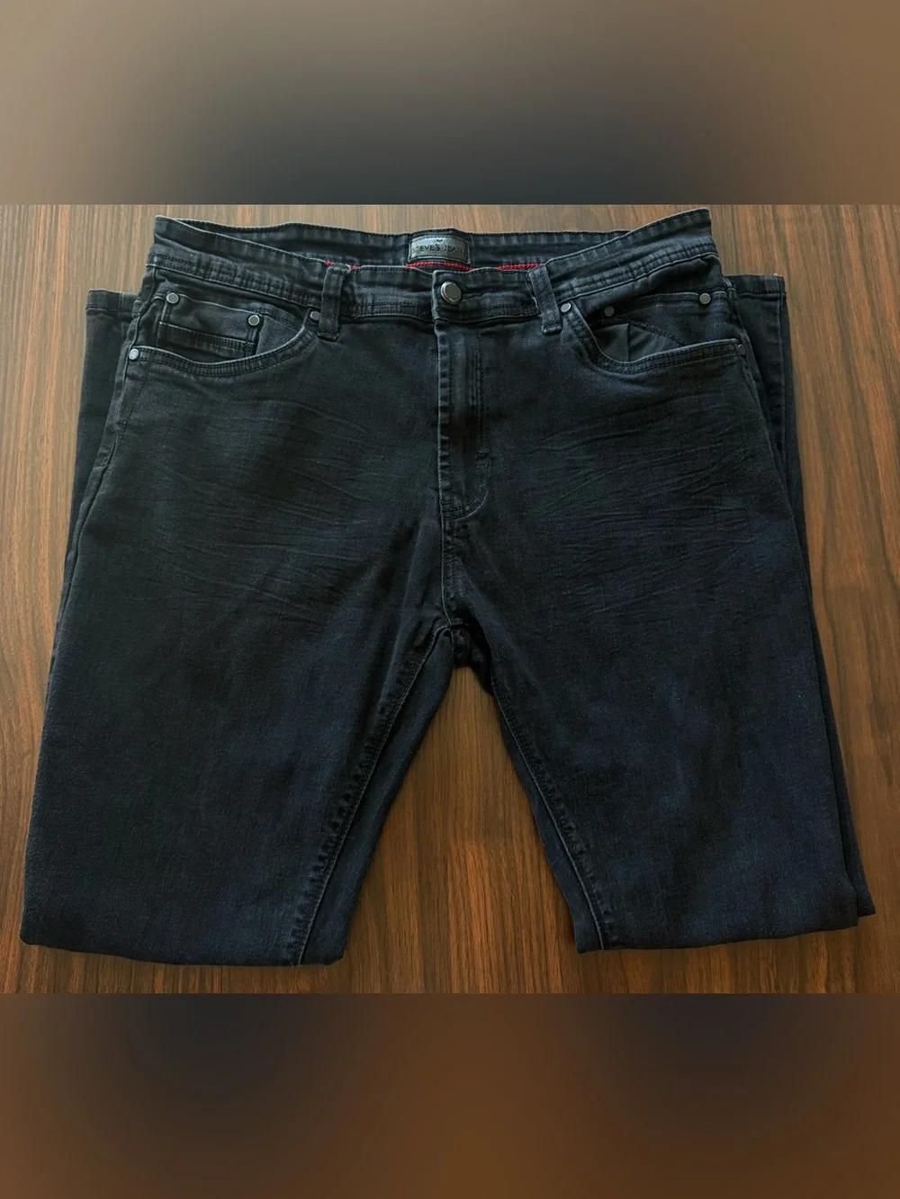Men’s Size 36/30 Slim Straight Black Men's Steve’s Jeans